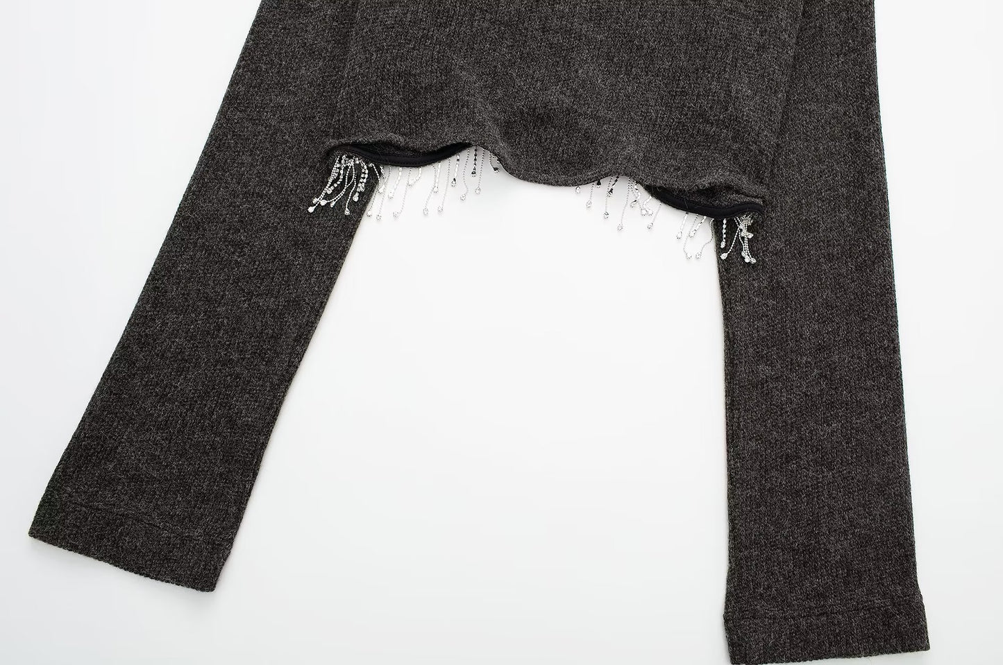 Autumn Winter Jewelry Inlaid Soft Sweater Sweater - Wanita Store