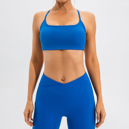 Vest Yoga Suit Nude Feel Beauty Back Quick Drying Fitness Suit Skinny Running Sports Women