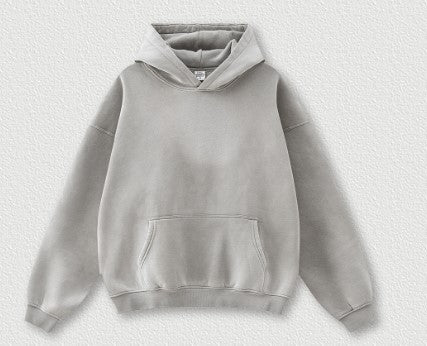 Top-Light Gray Fleece-lined