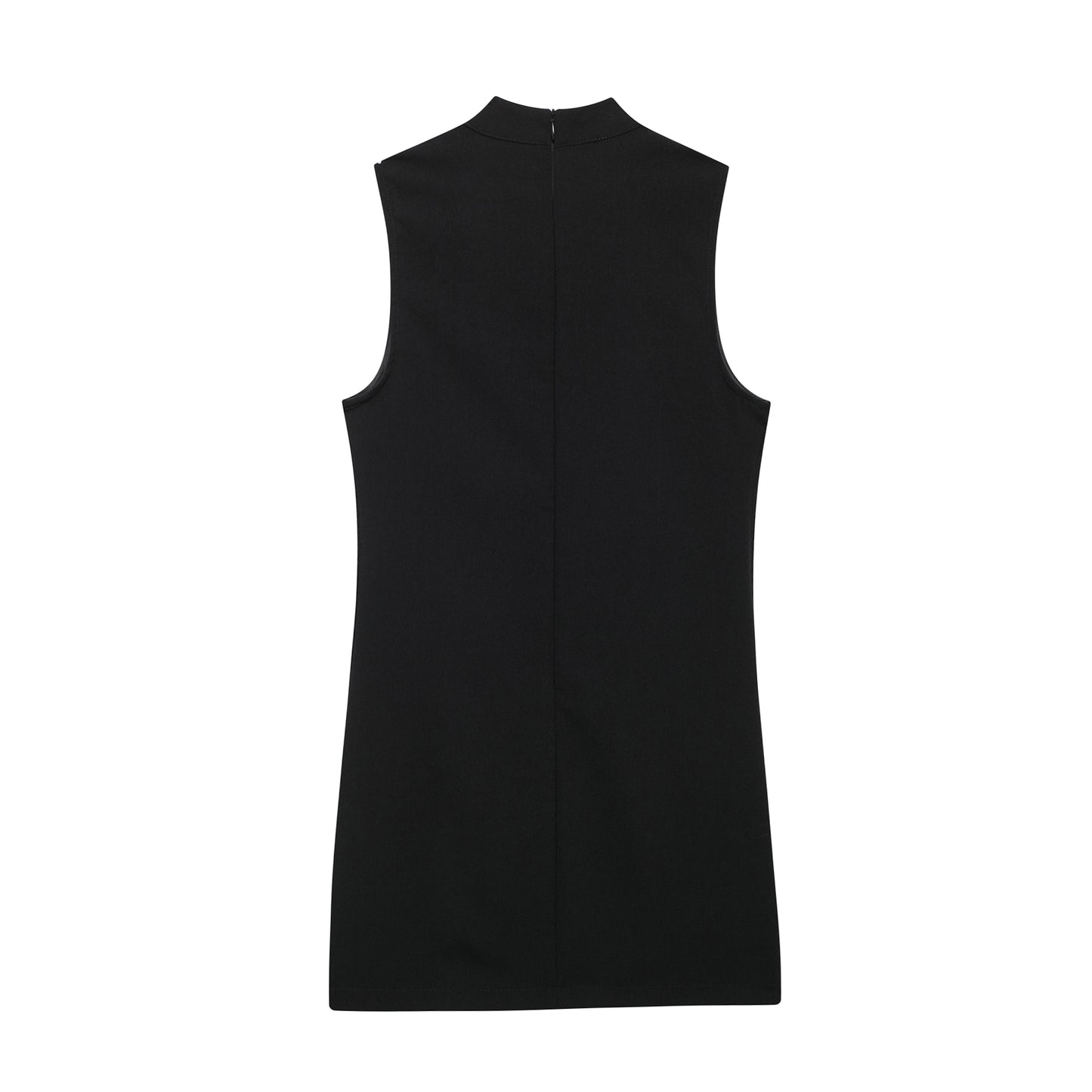 Fall Women Clothing Casual Simple Short Sleeveless Dress