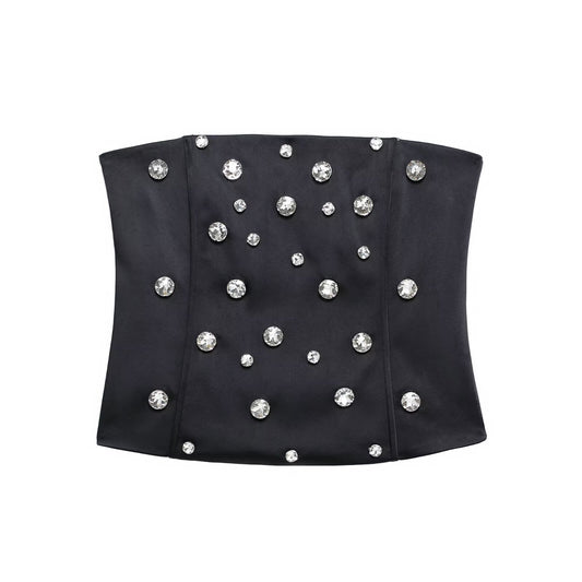 Winter Women Sexy Jewelry Corset Top - Wanita Store