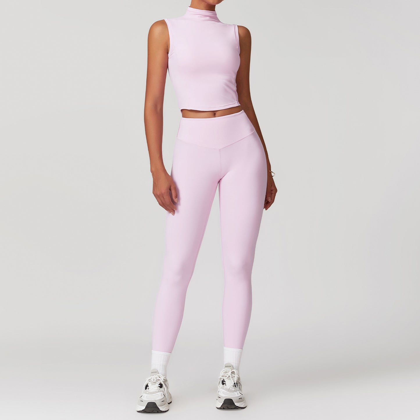 Sollinarry Brushed Tight Yoga Women Slimming Beauty Back Exercise Set Casual Fitness Yoga Wear