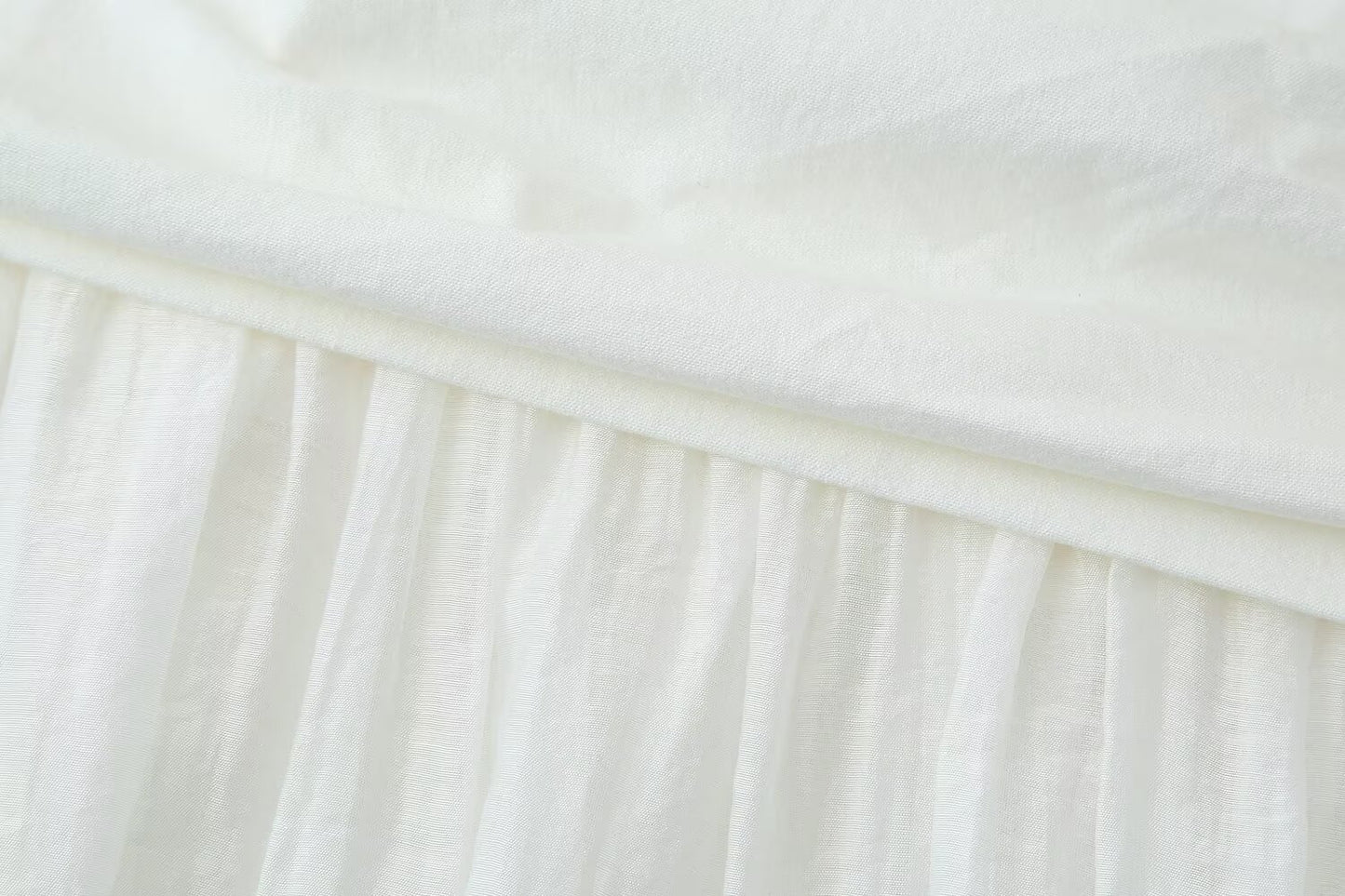 Women Pleated Decorative Stitching Mid Waist Midi Skirt