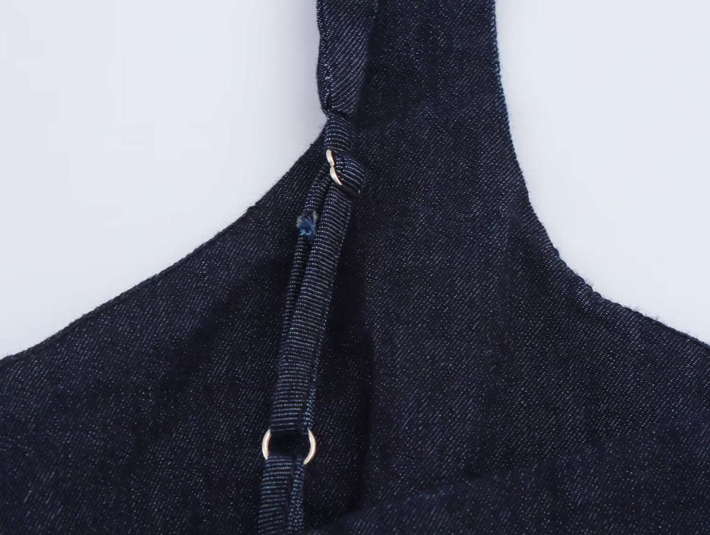Women Clothing Denim Midi Length Sling Dress