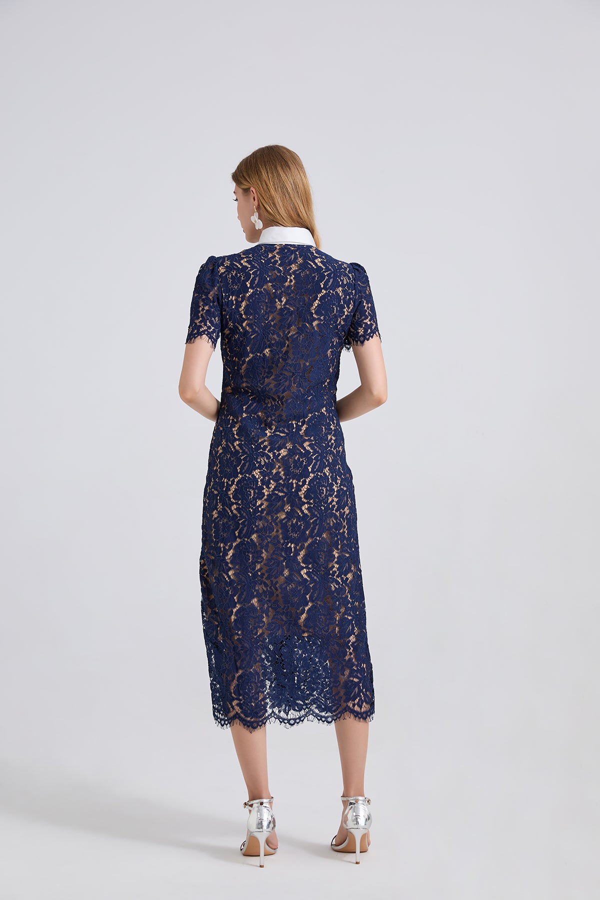 Women Lace Pocket Summer Sexy Dress