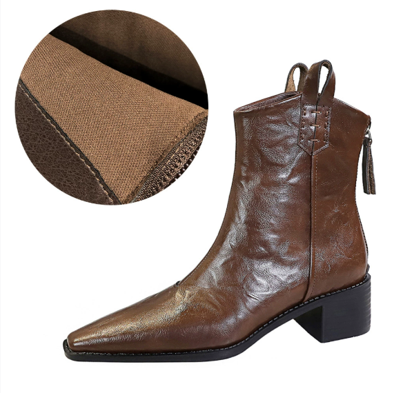 Dark brown with thin lining