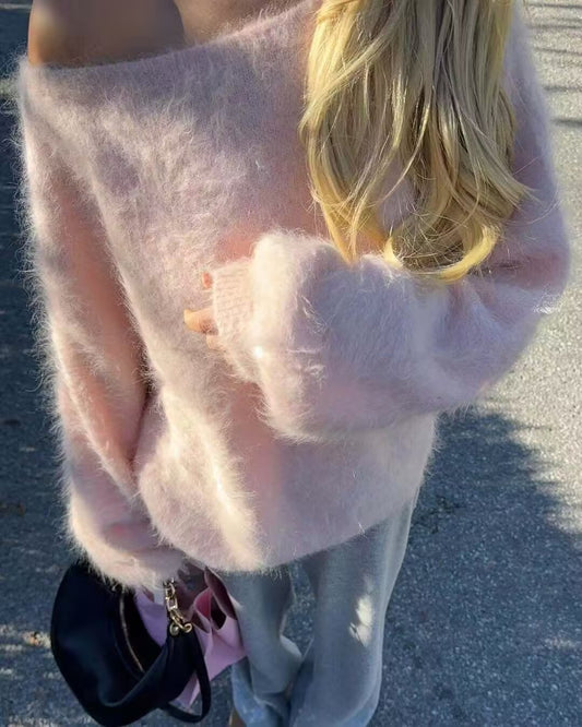 Women Gentle Long Sleeved Loose Sweater