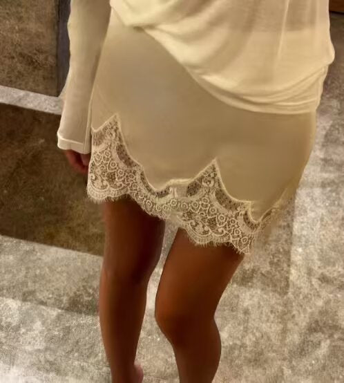 Elegant Women Stitching Lace Sexy Sexy Hip Skirt
