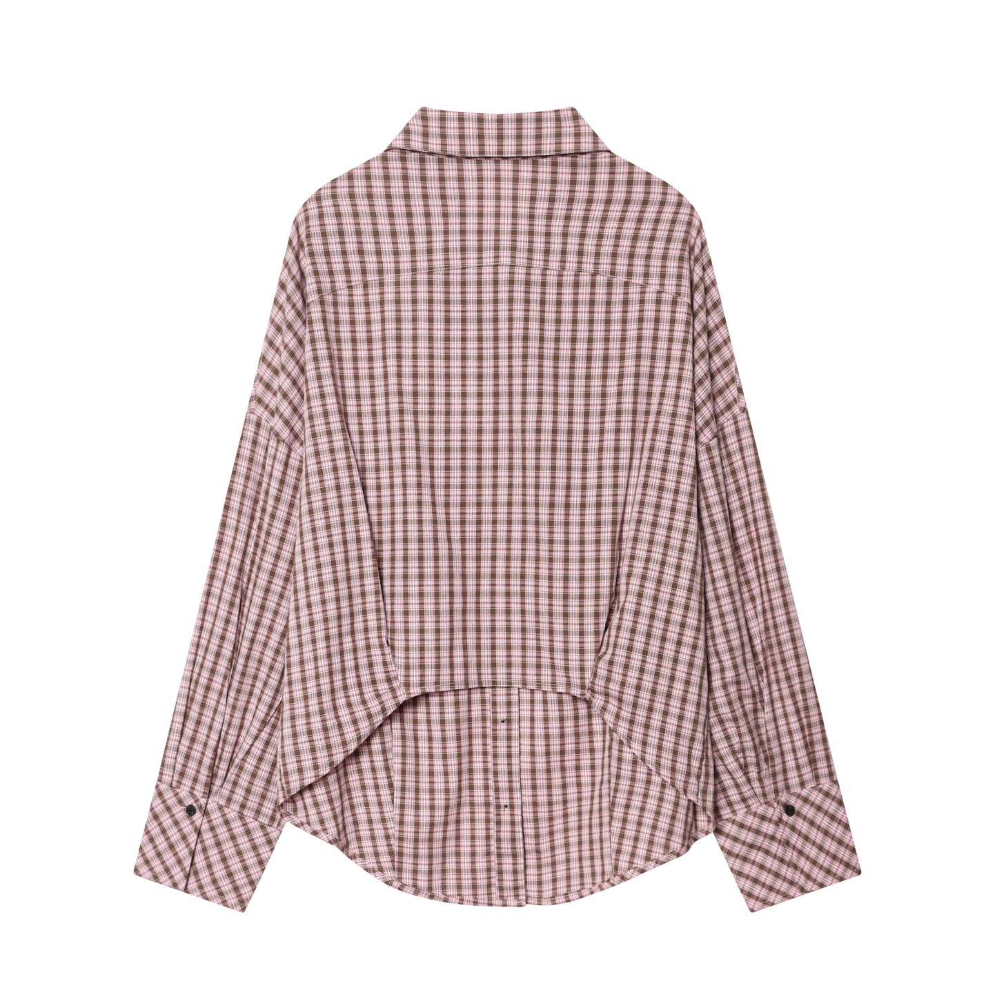 Chemise à carreaux femme ample multi-positions