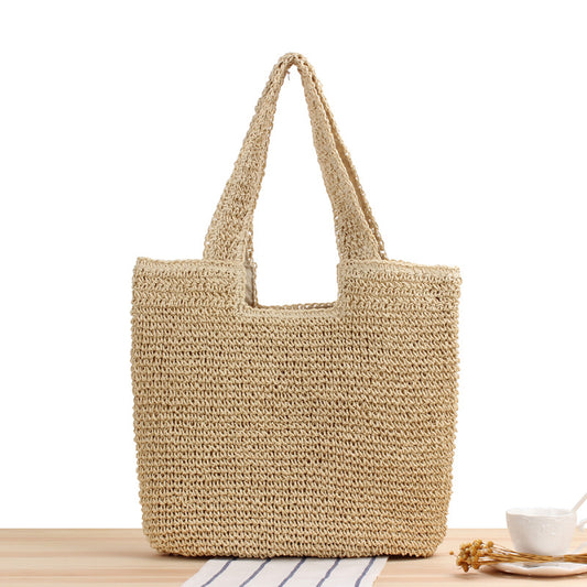 Bag Mori Hand-Woven Bag Casual Large Capacity Beach Bag