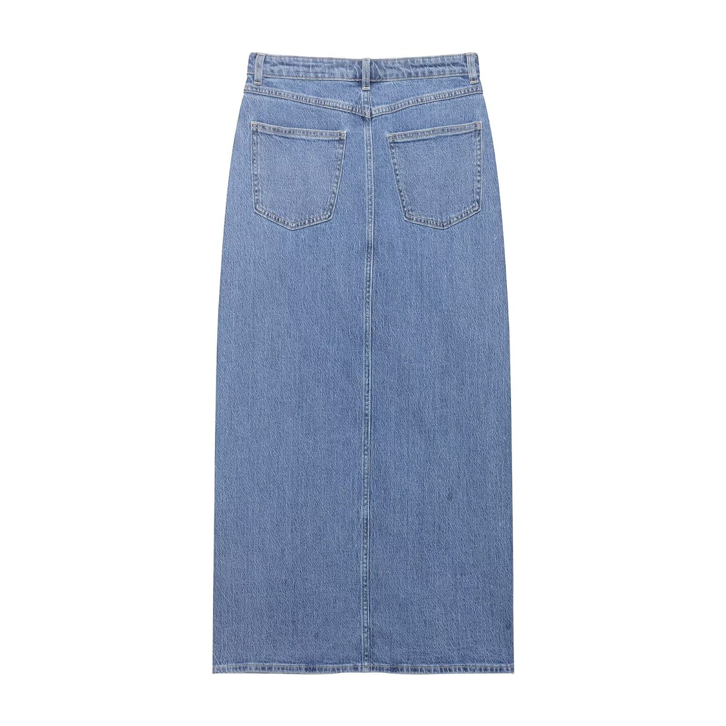 Women Summer Casual Denim Midi Skirt