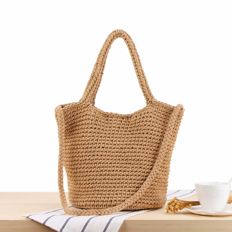 One Shoulder Woven Bag Bohemian Vacation Straw Bag