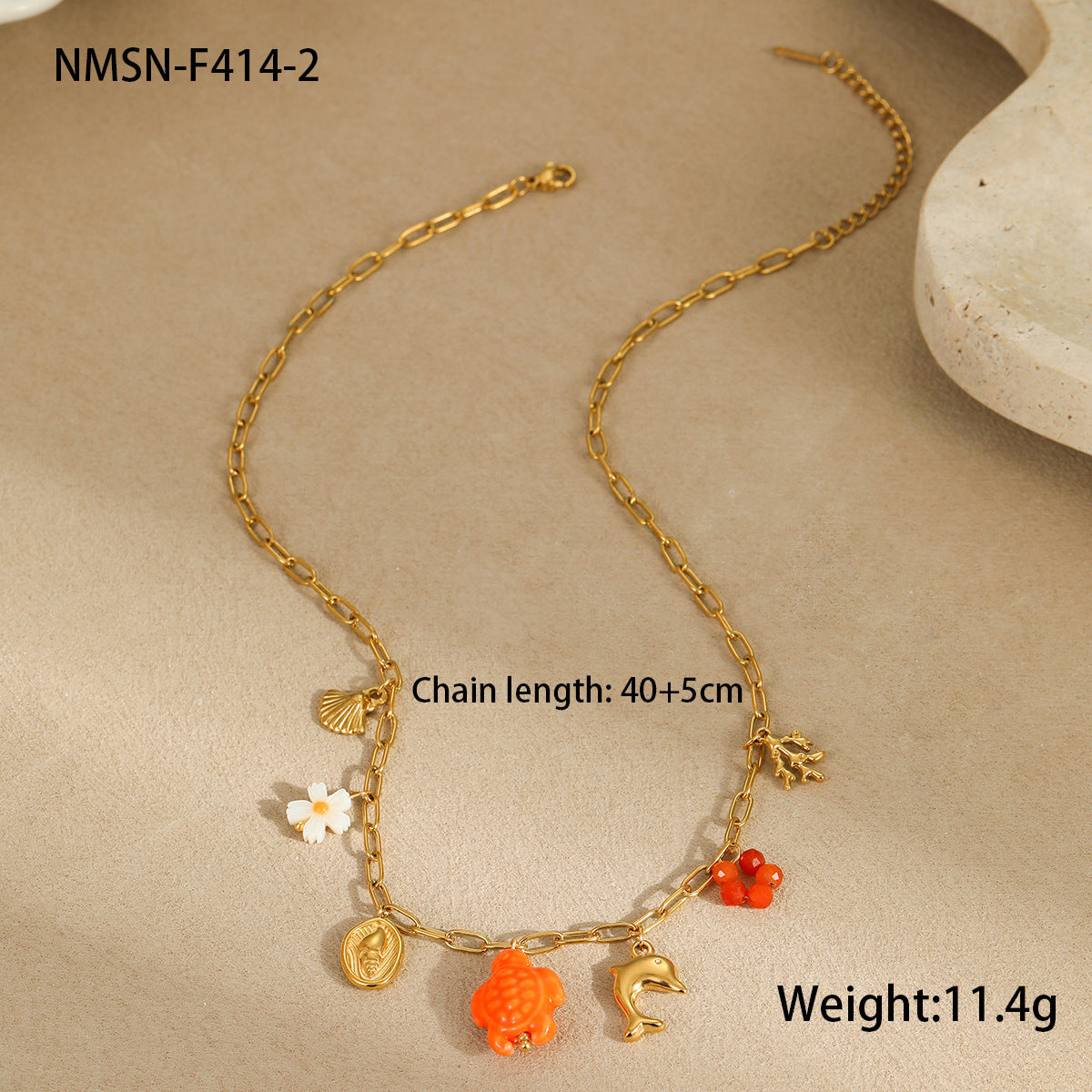 Red Turtle Necklace