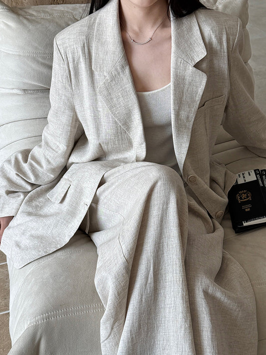 Linen Apricot Coat