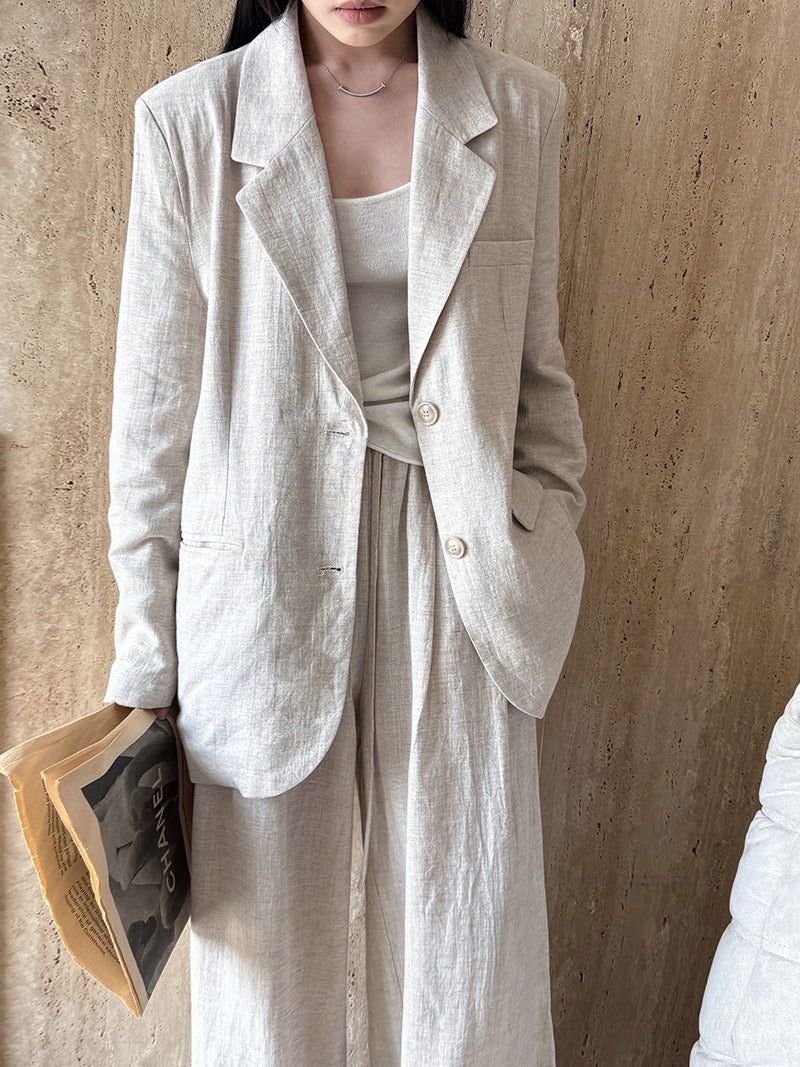 Linen Apricot Pants