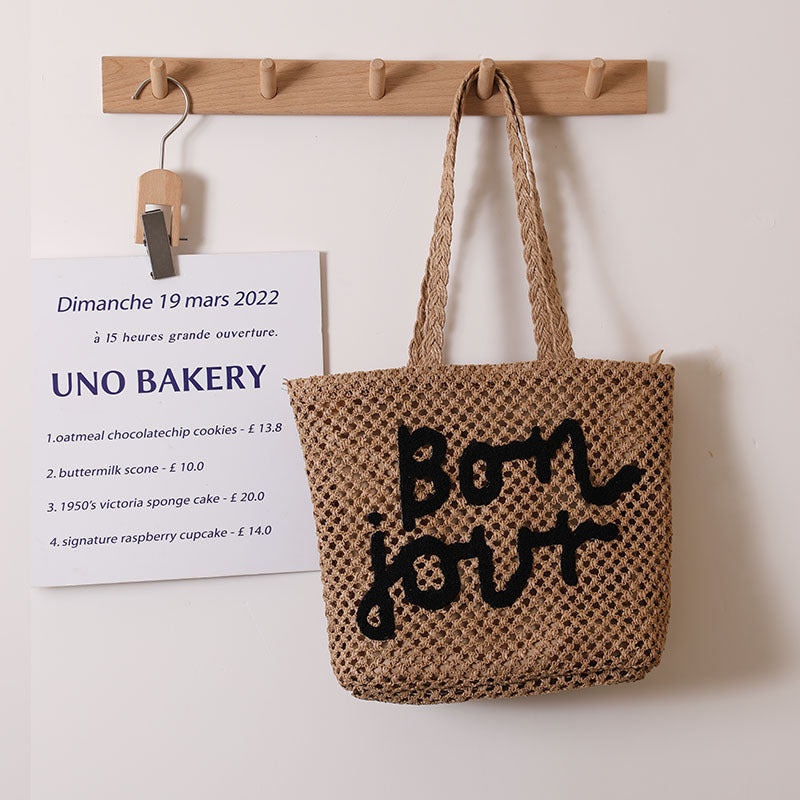 Letter One Shoulder Coffee Black