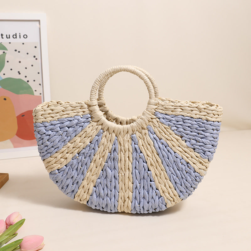 Double-Color Bucket with Lining Blue