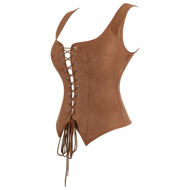 Women Pirate Renaissance Vest Cosplay Costume Tights