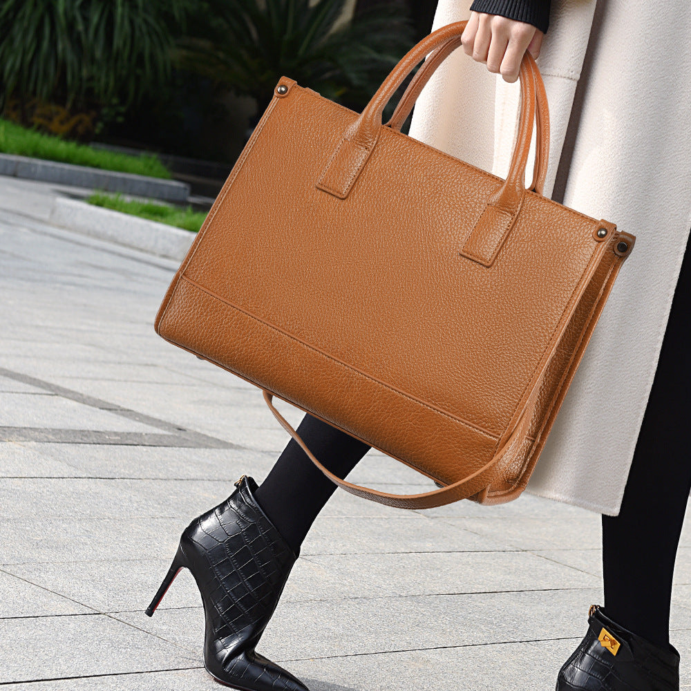 Tote Bag Simple Large Capacity Bag High Grade Shoulder Bag Texture Tote Women