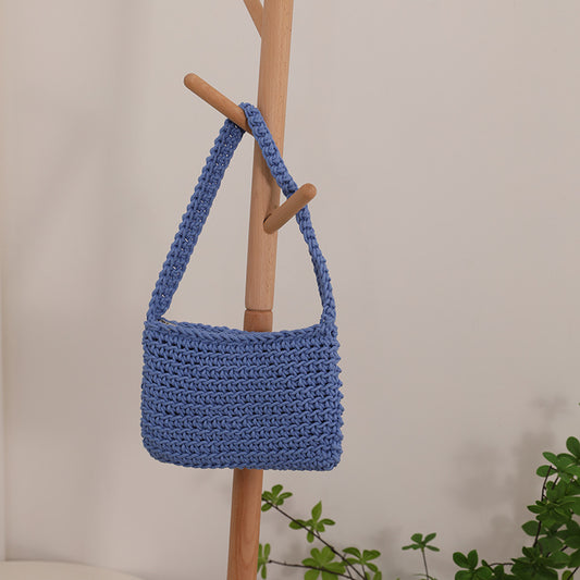 Cotton Thread Shoulder Blue