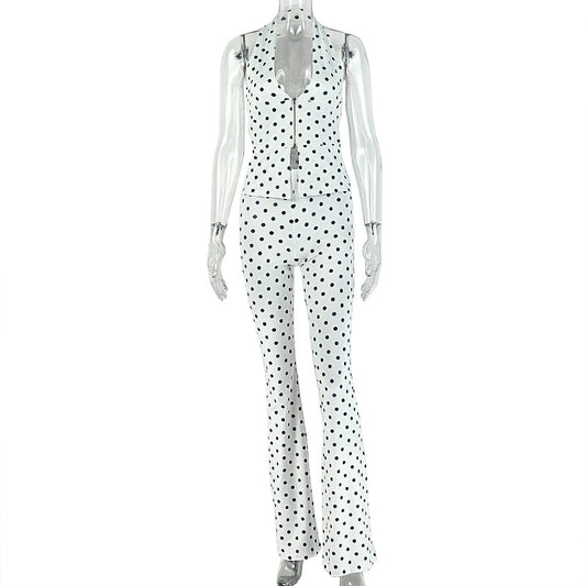 White Polka Dot