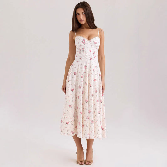 White Background Pink Small Pattern