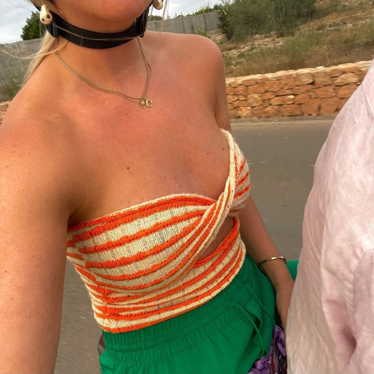 Light Yellow Orange Stripes