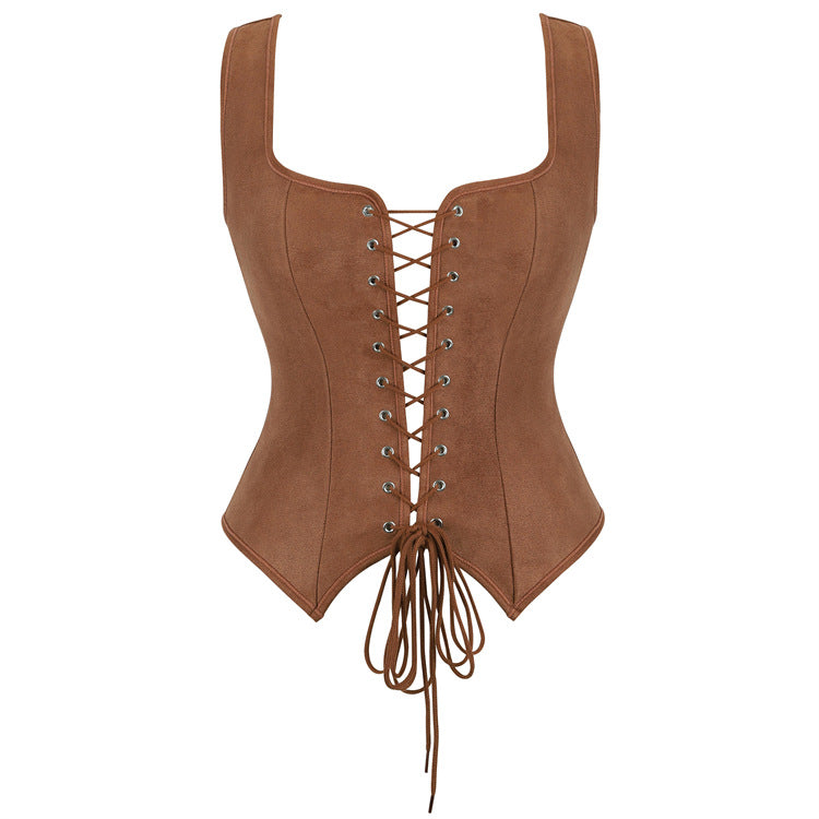Women Pirate Renaissance Vest Cosplay Costume Tights