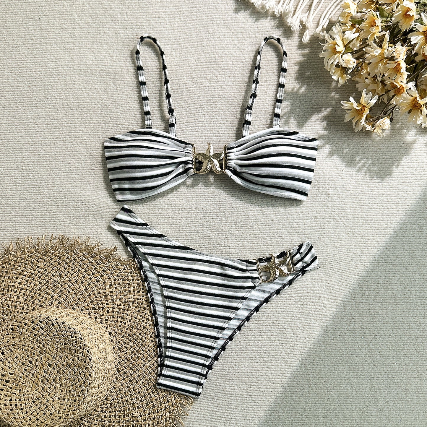 Black Stripe Bikini