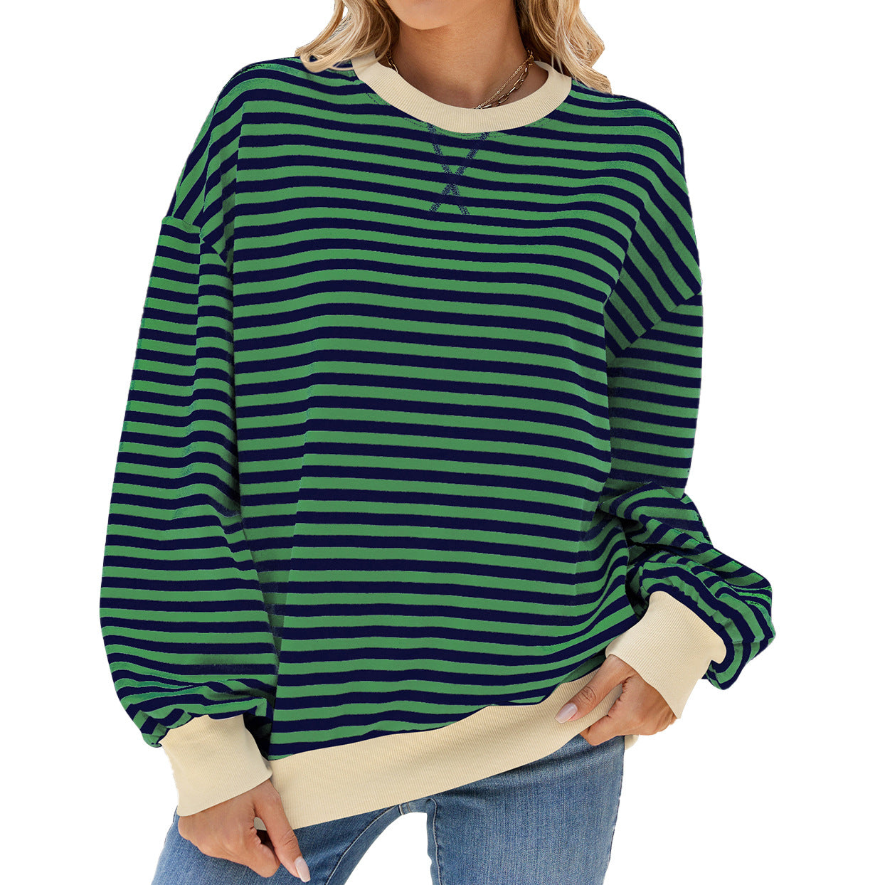 Green and blue stripes