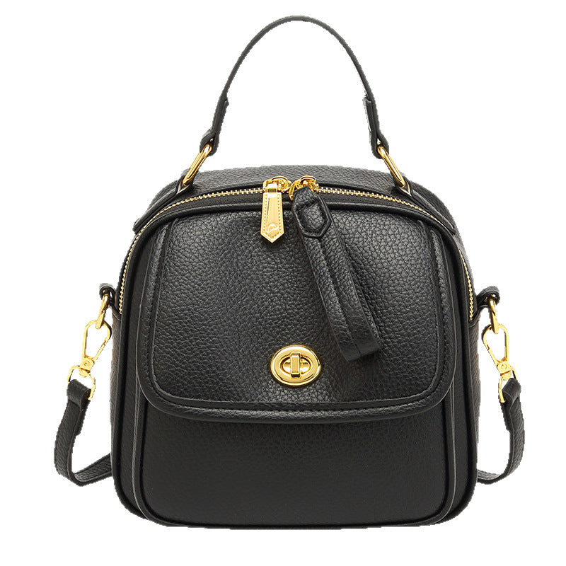 Messenger Bag Fashionable All Matching Bags Korean Casual Business Small Shoulder Bag Soft Leather Large Capacity Portable Shoulder Bag