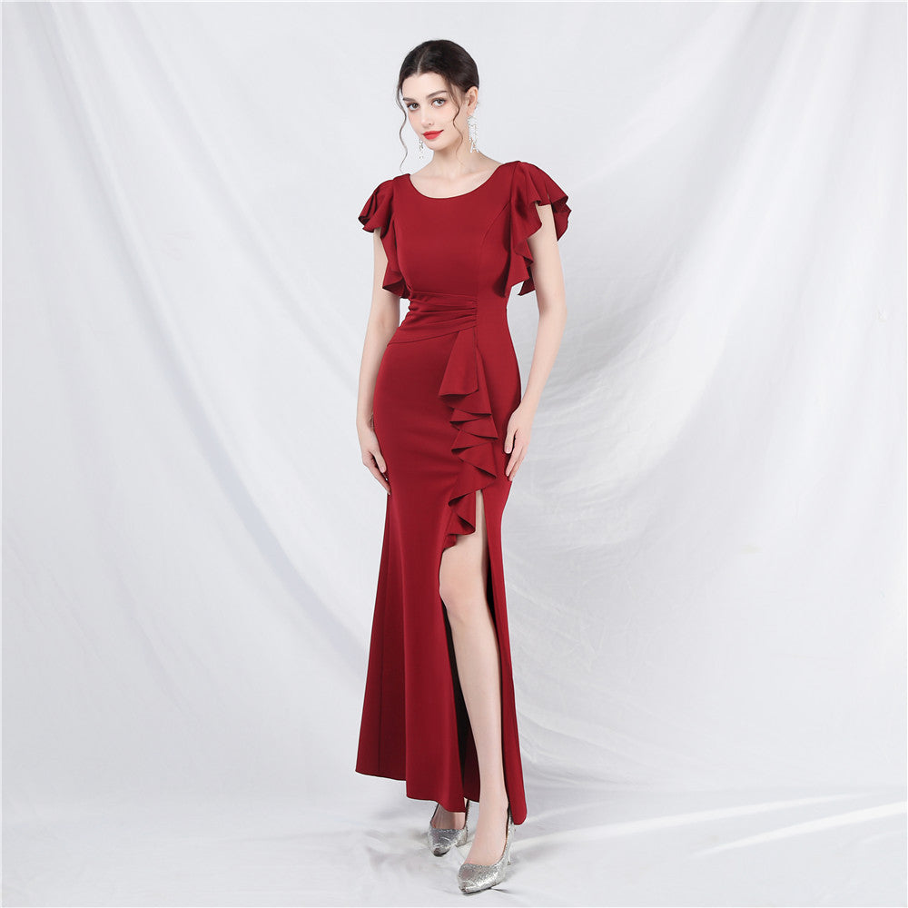 Wedding Cocktail Celebration Exhibition Car Model Long Formal Dress