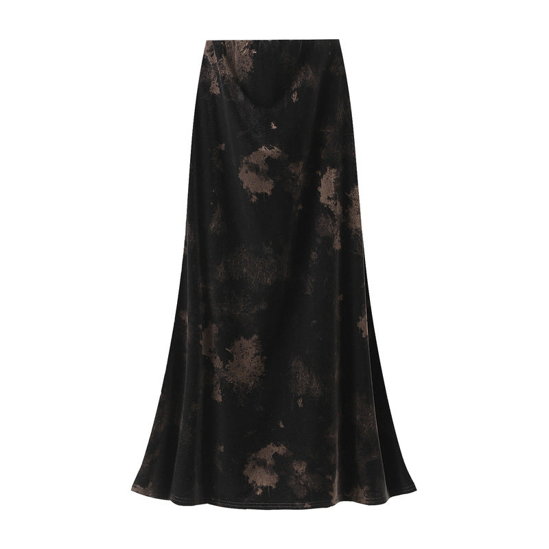 black flowered