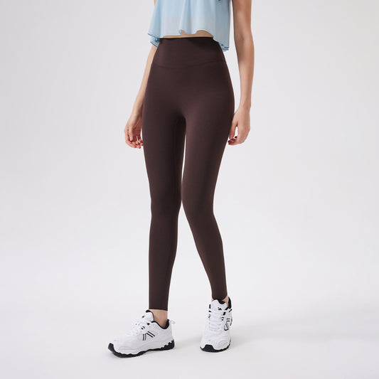 Hip Lifting No Size Nude Feel Yoga Pants Women High Waist Belly Contracting Sports Hip Shaping Fitness Pants Yoga Trousers