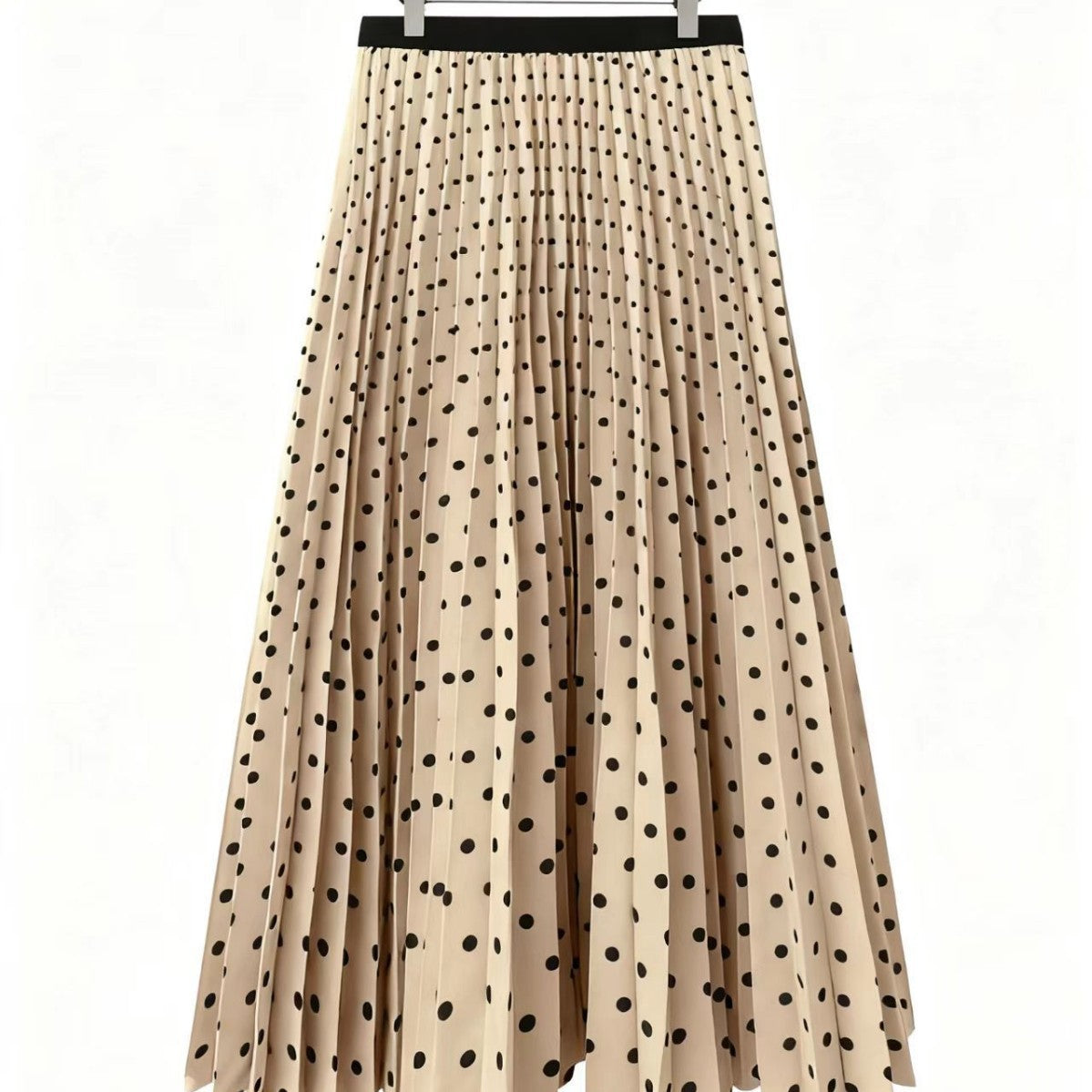 Wear High Grade Miu Pleated Skirt Slim Fit Personalized High Waist Slimming Autumn Women Long Skirt