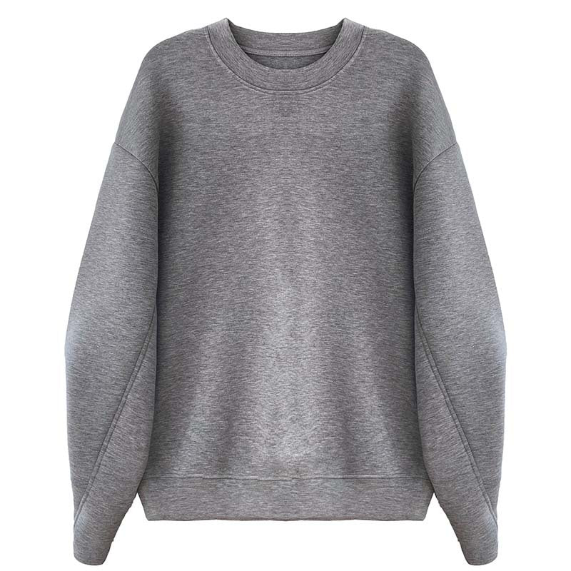 Fashionable Memory Cotton Sweatshirt Women Spring Autumn Thin Design Loose Idle Air Layer Top