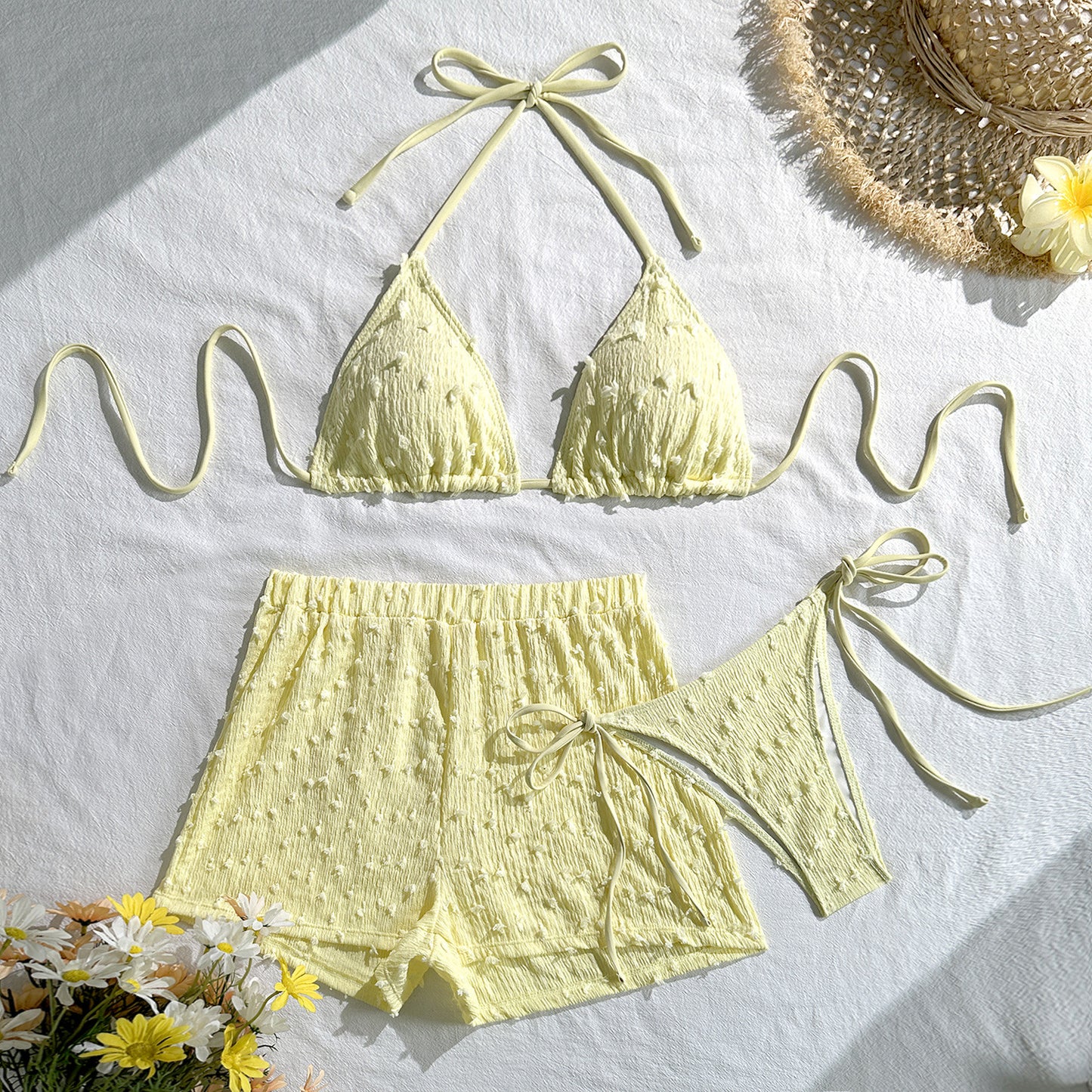 Light Yellow Three Piece Set