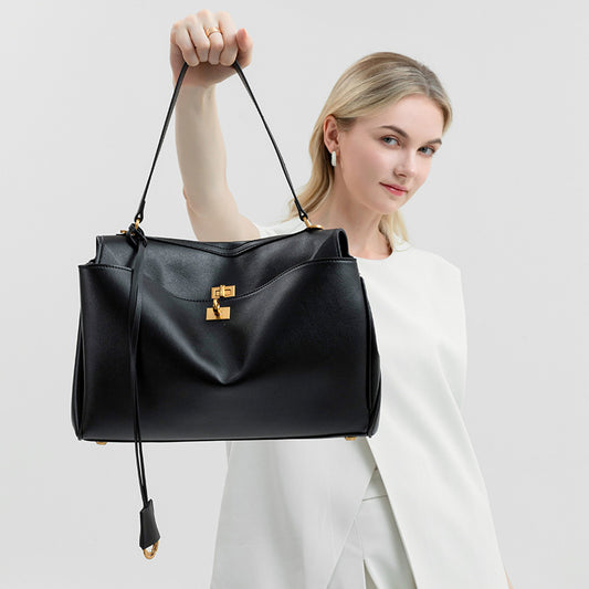 Women Bag Rodeo Bag Large Capacity Office Tote B Home Same Tote Textured One Shoulder Bag