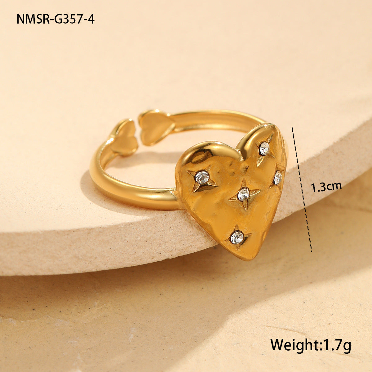 Love Heart-Shaped Ring