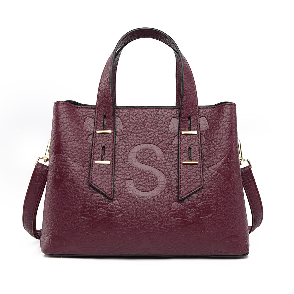Dark Reddish Purple PU Leather