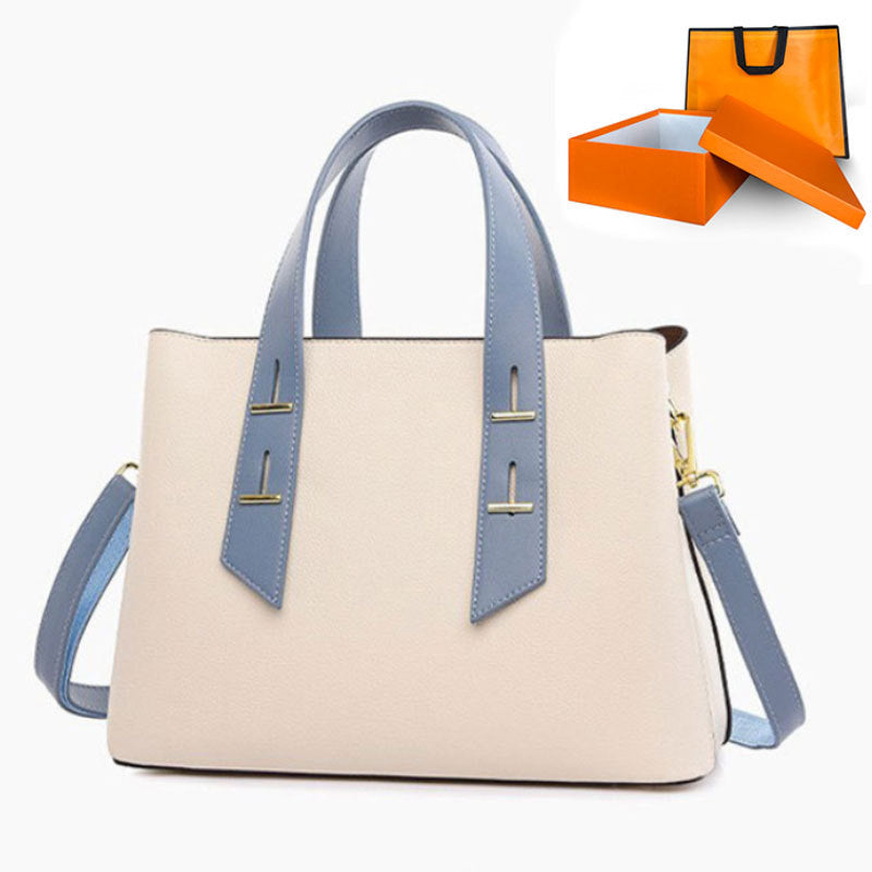 Beige with Blue Orange Gift Box