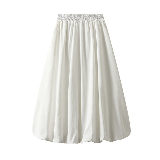 Korean Retro Bud Lantern Women Autumn Lazy Casual A line Balloon Pettiskirt