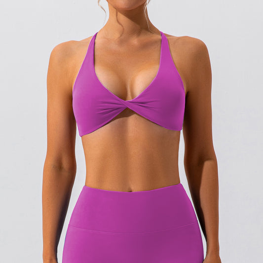 Cross Beauty Back Exercise Underwear Naked Women Sense Yoga Clothes Running Workout Bra Quick Drying Yoga Vest