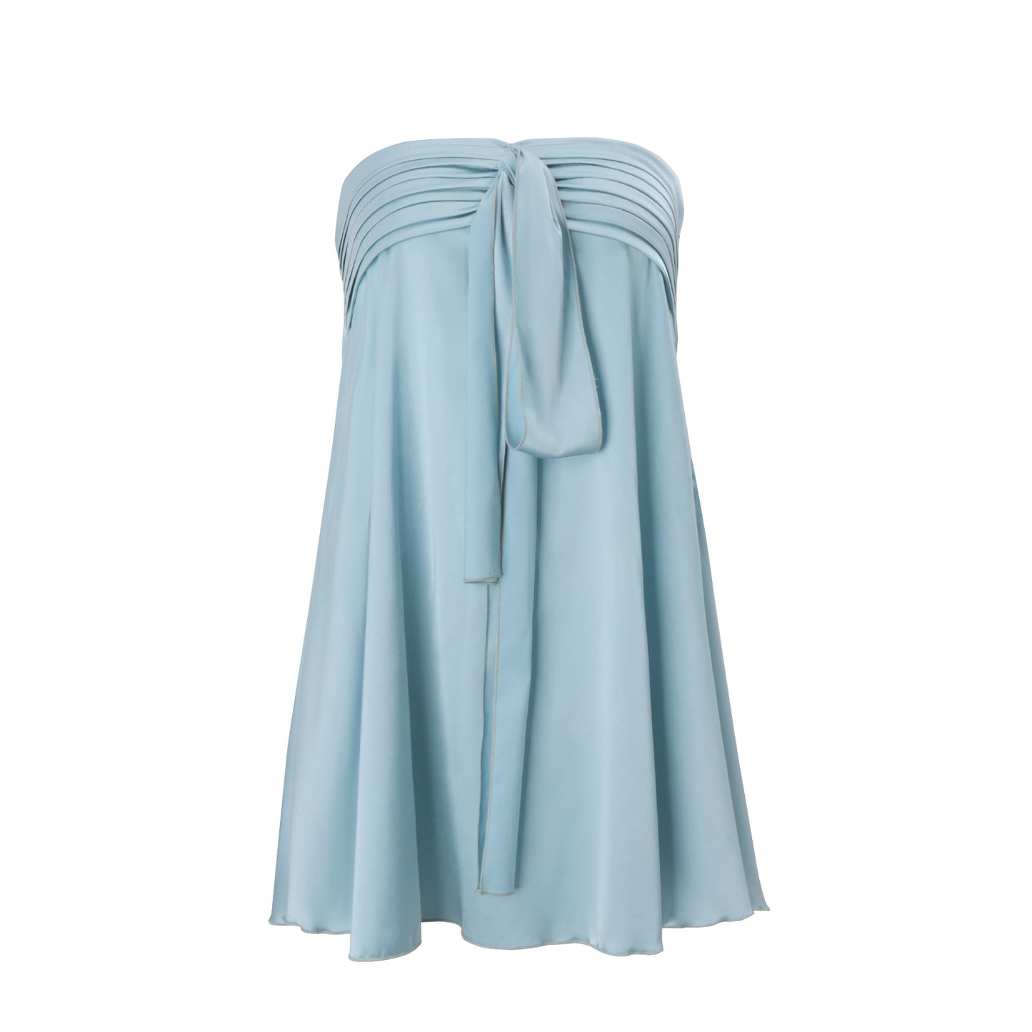 Vêtements Femme Printemps Sexy Street Top Tube en Satin à Bretelles Robe Sans Manches Couleur Unie