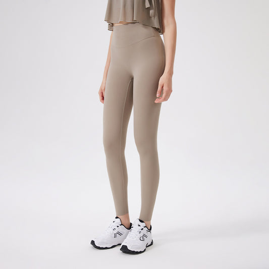 Hip Lifting No Size Nude Feel Yoga Pants Women High Waist Belly Contracting Sports Hip Shaping Fitness Pants Yoga Trousers
