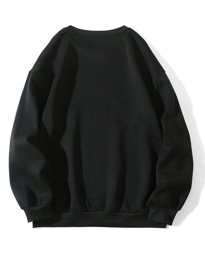 Spring Autumn High End Thin round Neck Skin Color Fleece Trendy Cartoon Cartoon Korean Urban Casual Pullover Women - Wanita Store