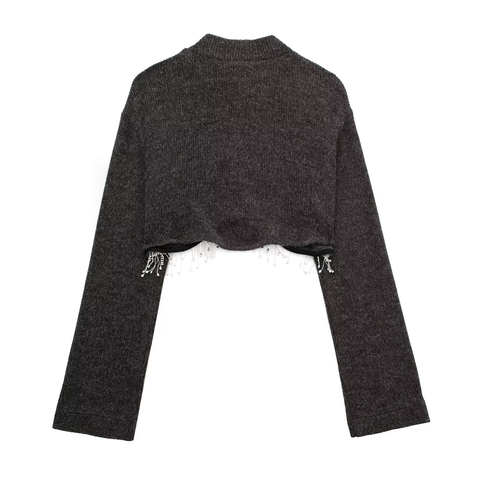 Autumn Winter Jewelry Inlaid Soft Sweater Sweater - Wanita Store