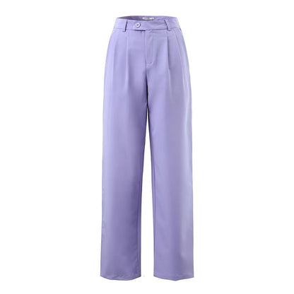 Winter Women Clothing Short Small Tank Top Top High Waist Buckle Casual Pants Suit Women - Wanita Store
