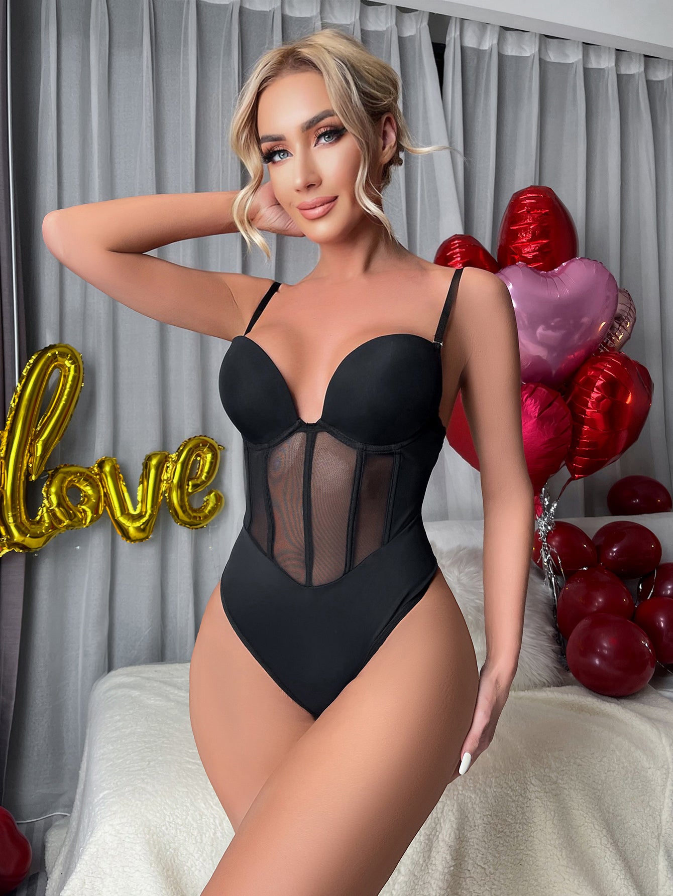 Corset One Piece Enhanced Version with Mold Cup Boning Corset