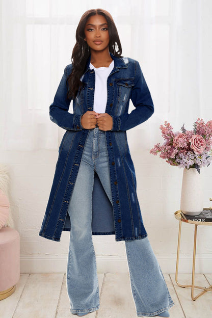 Denim Windbreaker Women Spring Vintage Denim Jacket - Wanita Store